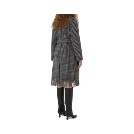Weekend Max Mara Carpi Houndstooth Double-Breasted Coat