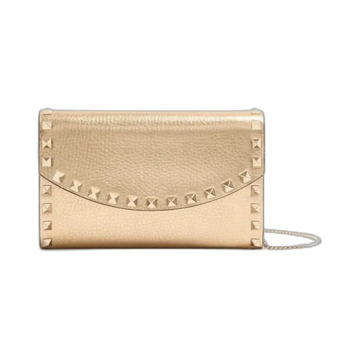 Valentino Garavani Rockstud Foldover Top Wallet