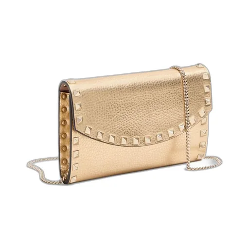Valentino Garavani Rockstud Foldover Top Wallet