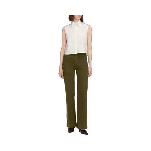 High-Waisted Flared Jeans