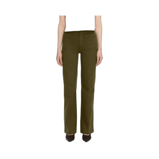 High-Waisted Flared Jeans