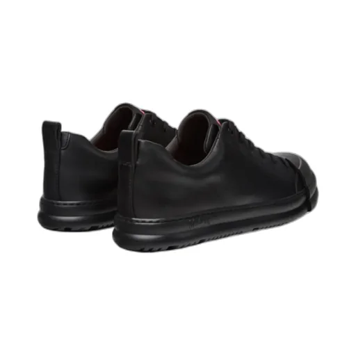 Black Leather Sneakers For Men