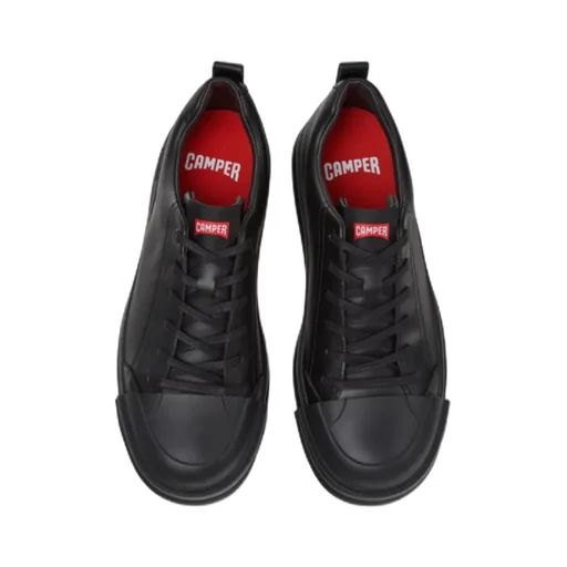Black Leather Sneakers For Men