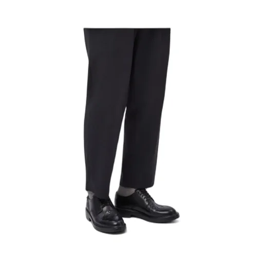 Black Leather Shoes For Men.