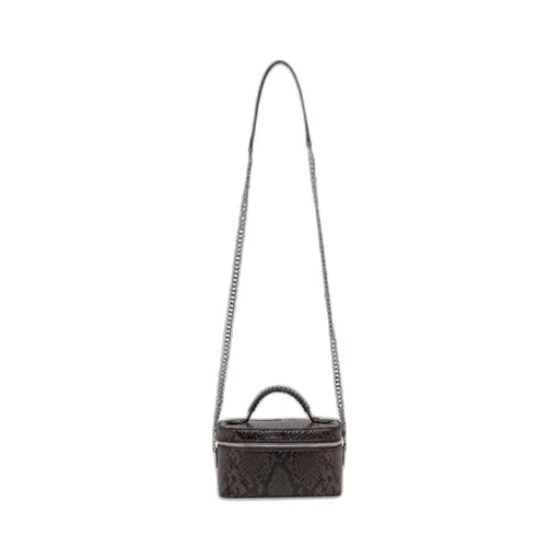 Embossed Zipped Vanity Bag