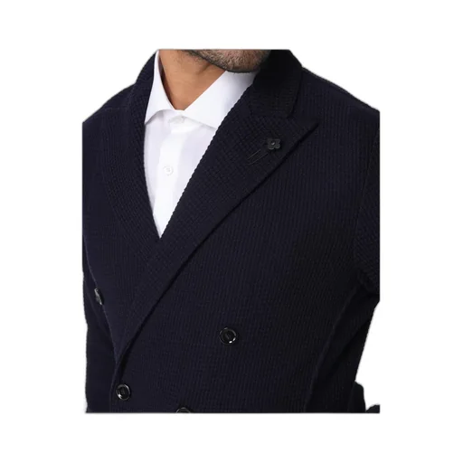Lardini Double-Breasted Logo Detailed Jacket