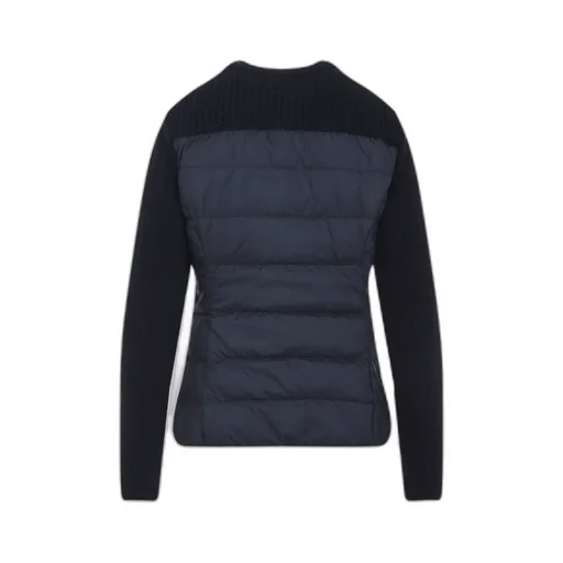 Moncler Zip-Up Ribbed Cardigan
