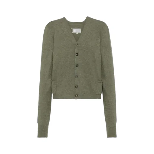 Maison Margiela Four Stitch Detailed Knitted Cardigan