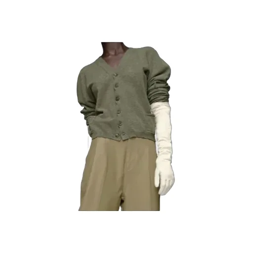 Maison Margiela Four Stitch Detailed Knitted Cardigan