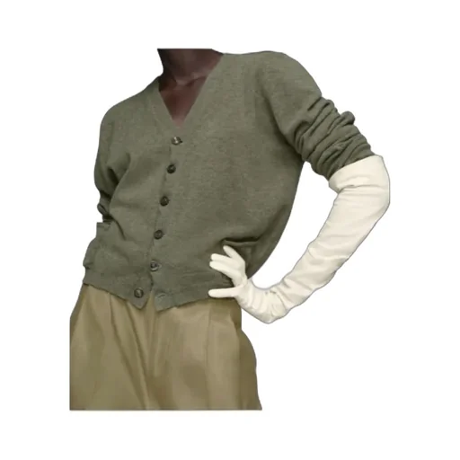 Maison Margiela Four Stitch Detailed Knitted Cardigan