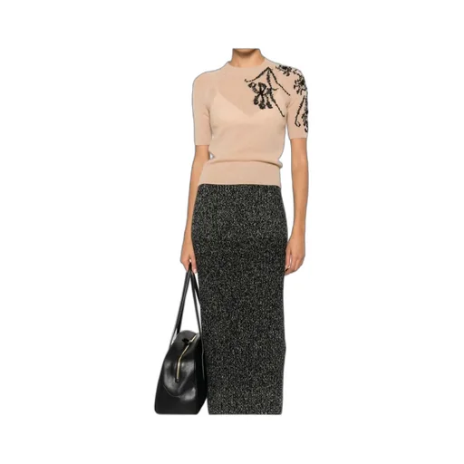Floral-Embellished T-Shirt