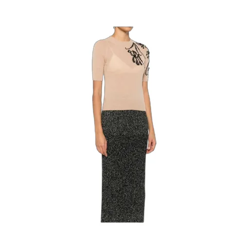 Floral-Embellished T-Shirt