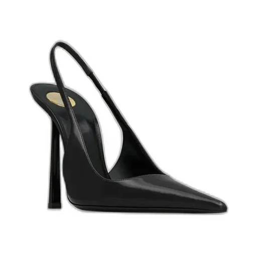 Vendome Slingback Pumps In Glazed Leather