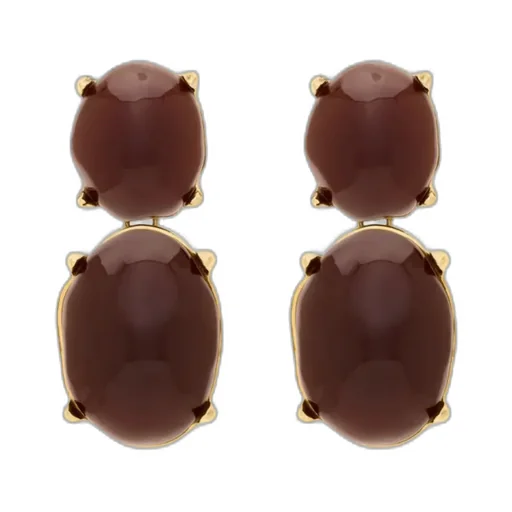 Saint Laurent Cabochon Pendant Earrings