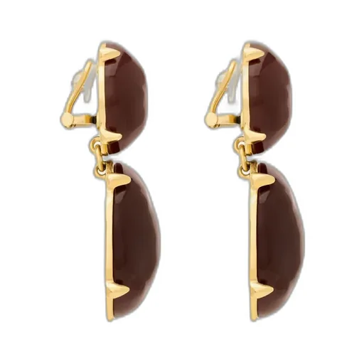 Saint Laurent Cabochon Pendant Earrings