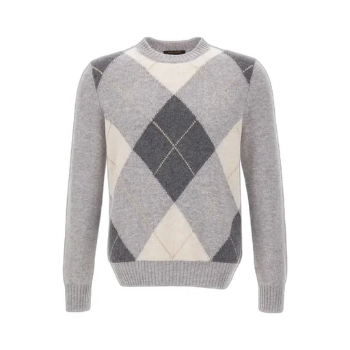 Gran Sasso Checked Crewneck Jumper