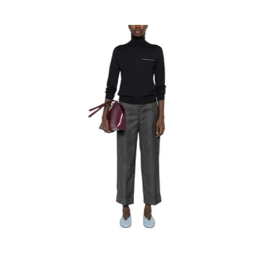 Peserico Herringbone Wool Pants