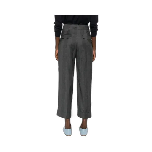 Peserico Herringbone Wool Pants