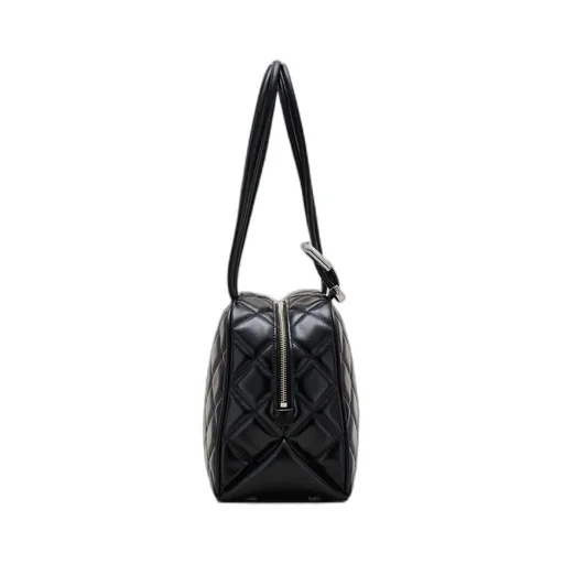 The Quilted Leather Dual Satchel Handbag