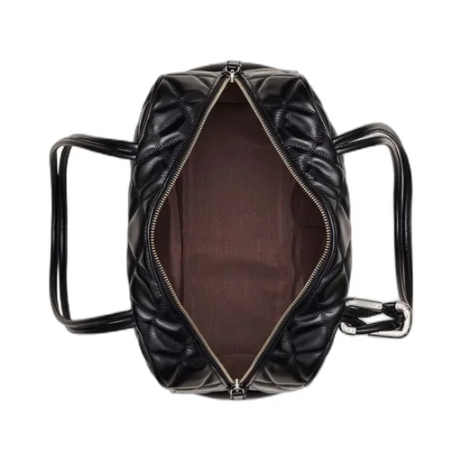 The Quilted Leather Dual Satchel Handbag