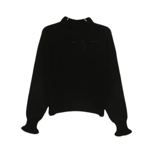 Twinset	Mock-Neck Ruffled Jumper