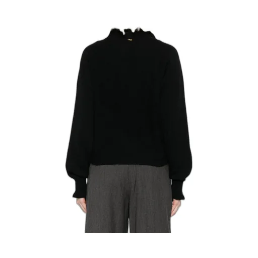 Twinset	Mock-Neck Ruffled Jumper