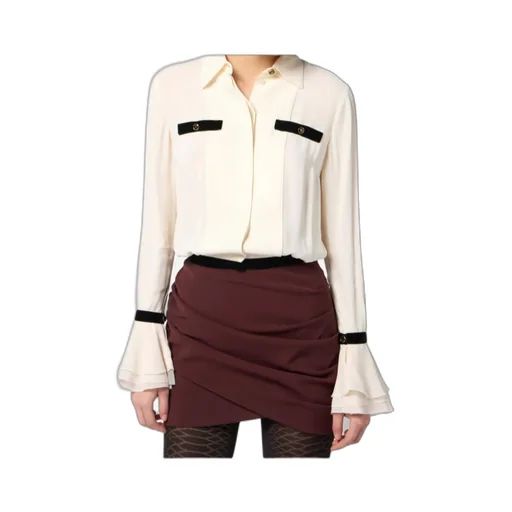 Elisabetta Franchi Slim Fit Georgette Blouse