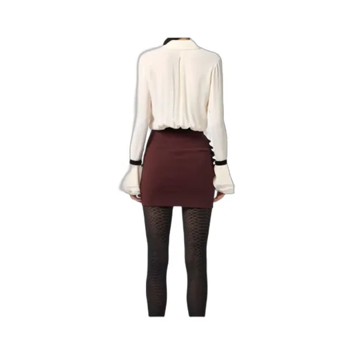 Elisabetta Franchi Slim Fit Georgette Blouse