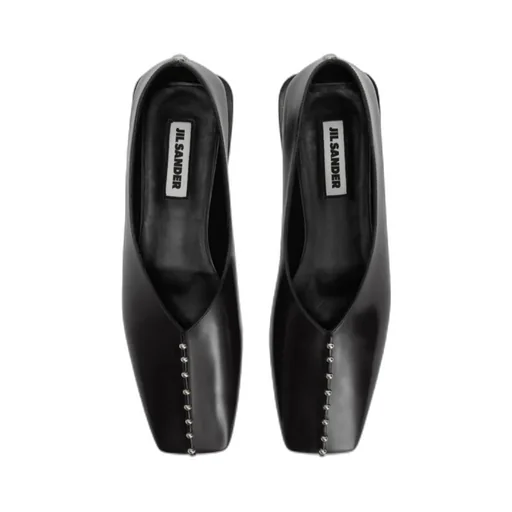 Studded Pointed-Toe Flats