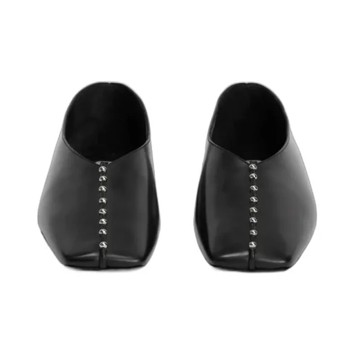 Studded Pointed-Toe Flats
