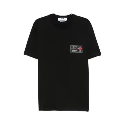 Rose-Print Patch T-Shirt