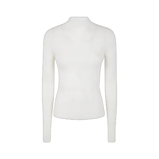 Twinset Long Sleeved High-Neck Ribbed Jumper