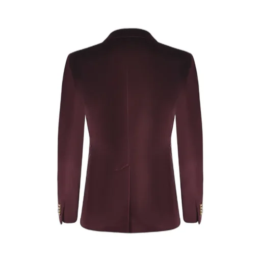 Tagliatore Double-Breasted Velvet Effect Blazer