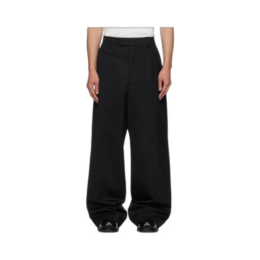 Pleated Wide-Leg Trousers