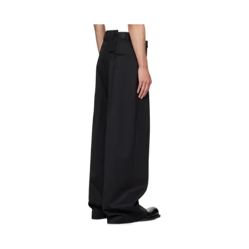Pleated Wide-Leg Trousers