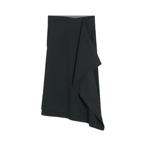Ami Midi Wrapped Skirt