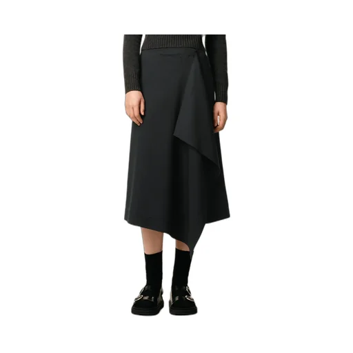 Ami Midi Wrapped Skirt