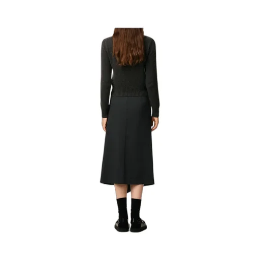 Ami Midi Wrapped Skirt