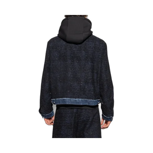 Chain-Trimmed Tweed Jacket