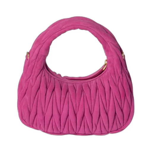 Wander Matelassé Suede Bag