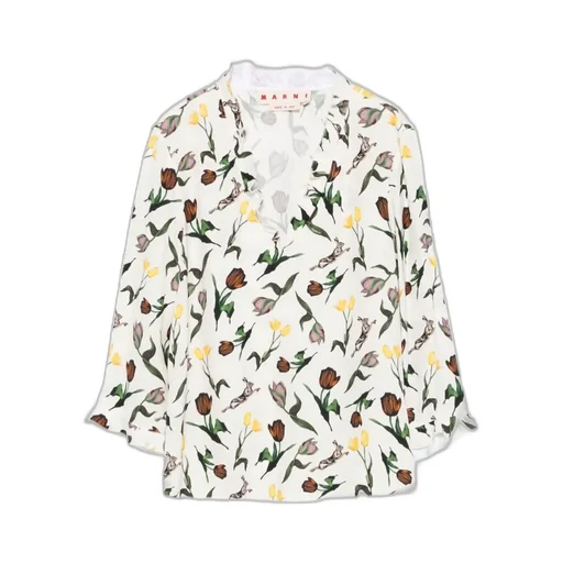 Floral-Print Blouse