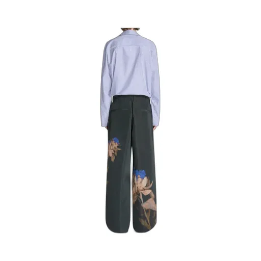 Dries Van Noten Thistle Printed Pleated Pants