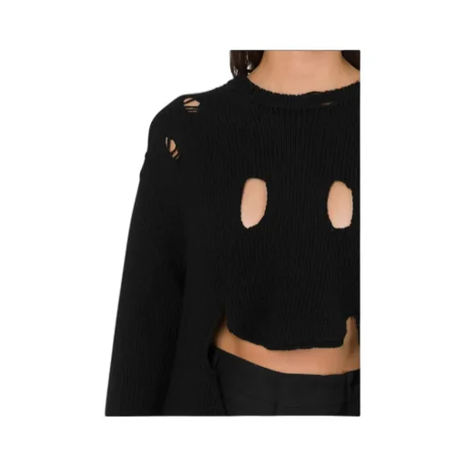 Smiley Face Distressed Sweater