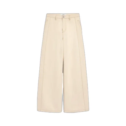 Ami Logo Patch Wide-Leg Jeans