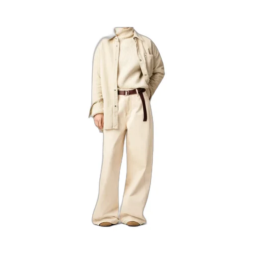 Ami Logo Patch Wide-Leg Jeans
