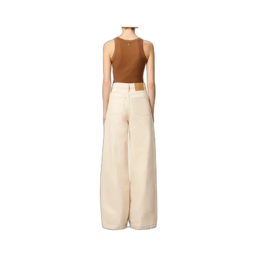 Ami Logo Patch Wide-Leg Jeans
