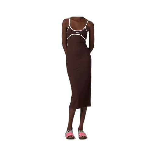 Stretch Jersey Midi-Dress