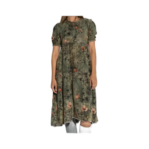 Tiered Check Dress