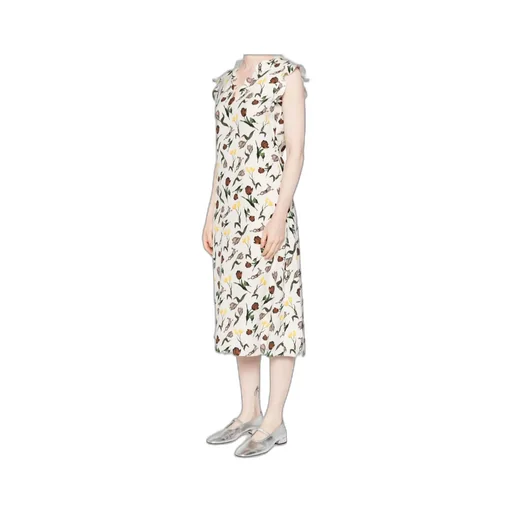 Floral-Print Midi Dress