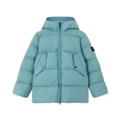 Quilted Logo-Patch Jacket